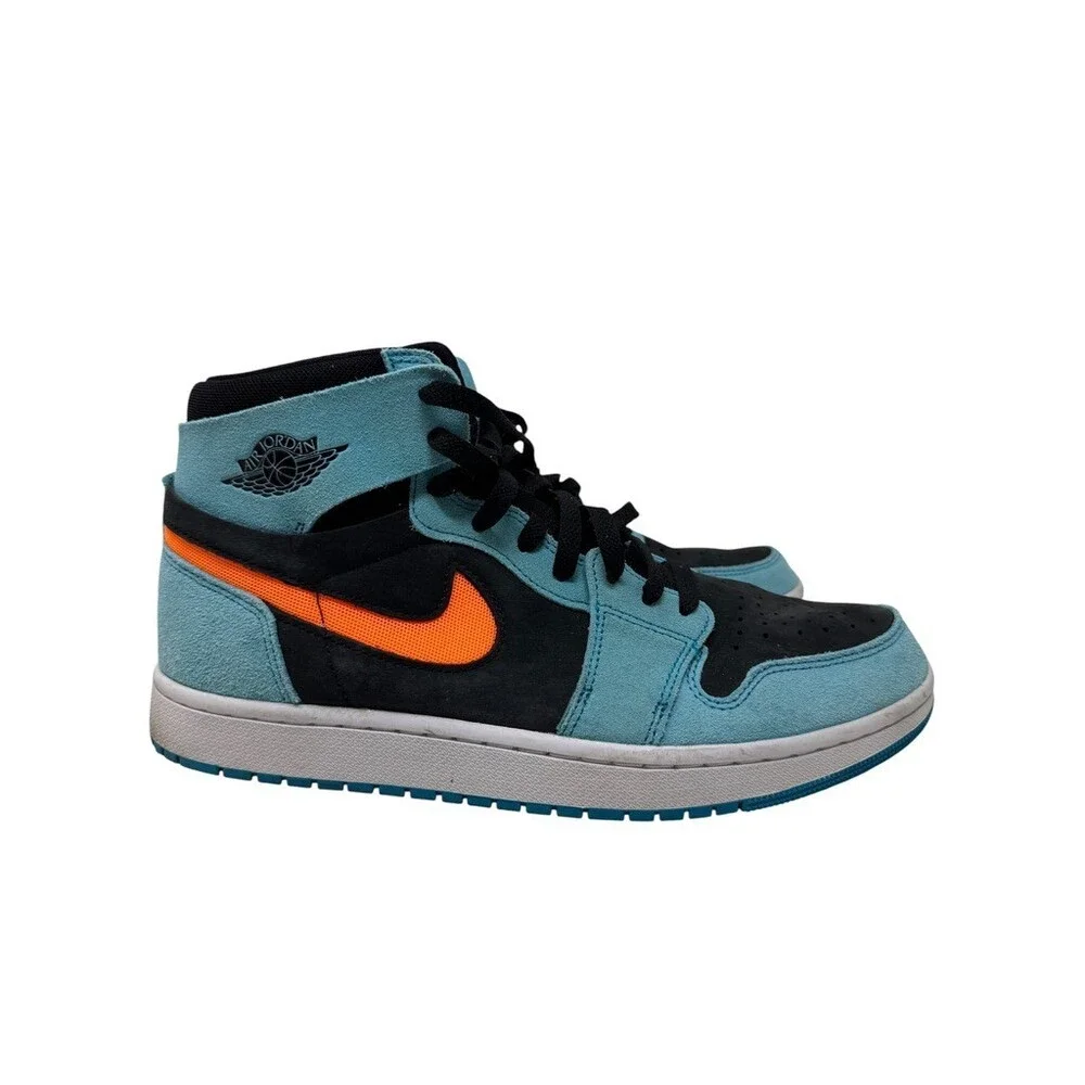 Nike Air Jordan 1 Zoom CMFT 2 DV1307-408 (Bleached Aqua/Bright Citrus) Size 11